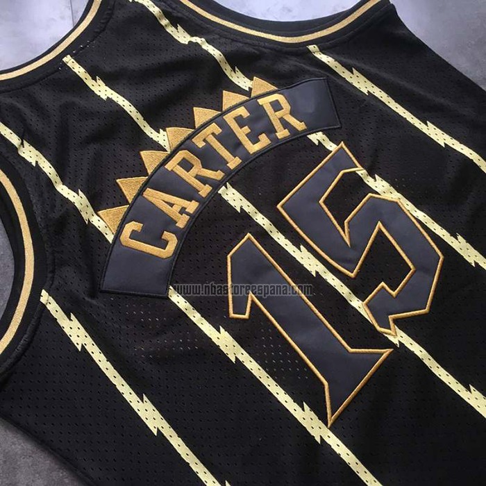 Camiseta Toronto Raptors Vince Carter NO 15 Mitchell & Ness 1998-99 Negro